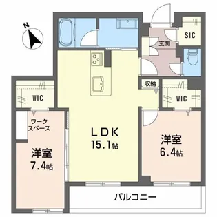 静岡県浜松市中央区小池町【アパート】の間取り