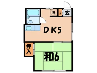 緑が丘コ-ポ【2階】の間取り