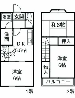 神奈川県藤沢市円行【一戸建】の間取り