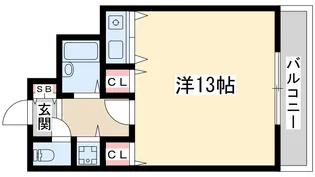 シャトレ豊津2【2階】の間取り