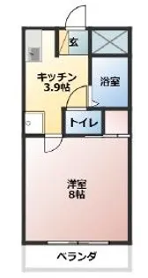 コーポ司【2階】の間取り
