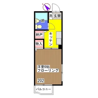 シティハイム グリーンヒルズ【2階】の間取り