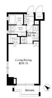 パークルージュ赤坂檜町【6階】の間取り