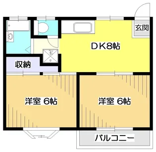 プロミネント小川【2階】の間取り