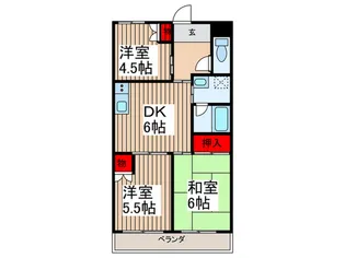 グリ-ンハイツ萩原【2階】の間取り