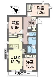 シャルム・I【3階】の間取り