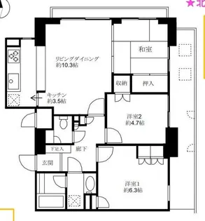 ハイシティ清澄白河ステーションプラザ【10階】の間取り