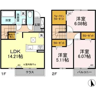 東京都国分寺市新町1【一戸建】の間取り