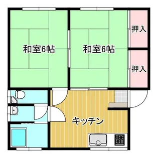 矢野アパート【1階】の間取り