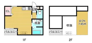 熊本県菊池郡大津町大字新【アパート】の間取り