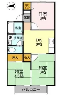 プリシェール北村【1階】の間取り