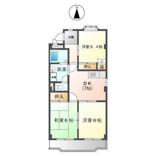 ブルームバンノ【2階】の間取り