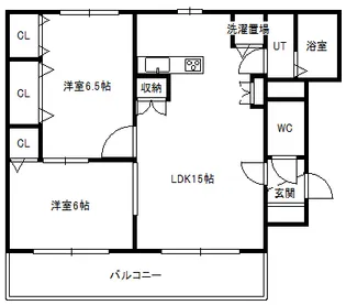 サウス17II【4階】の間取り