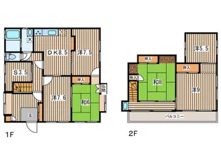 神奈川県横浜市港北区下田町3【一戸建】の間取り