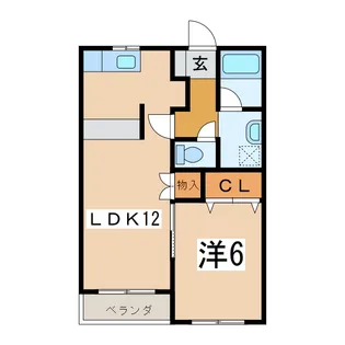 ドルチェ新田 A棟【2階】の間取り