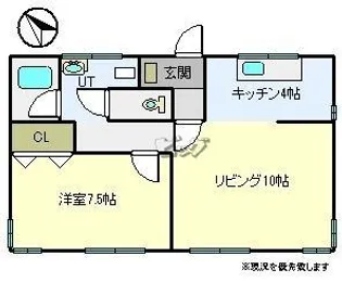 コーポかねよしA棟【2階】の間取り