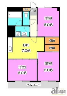 東京都東村山市本町2【マンション】の間取り