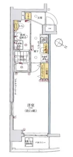 グリフィン横浜・桜木町拾壱番館【7階】の間取り