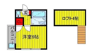 シャンティー柏【1階】の間取り