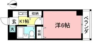 エルニド西生田【3階】の間取り