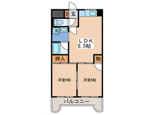 エステイト田中【3階】の間取り