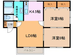 真由香コーポ【2階】の間取り