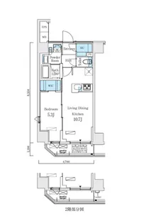 東京都文京区本郷2【マンション】の間取り