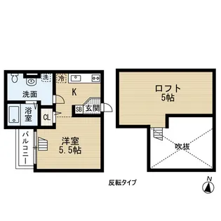 CLOUD鳳【2階】の間取り