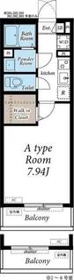埼玉県坂戸市中富町【アパート】の間取り