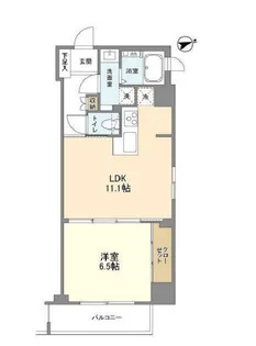 La Douceur富ヶ谷【1階】の間取り