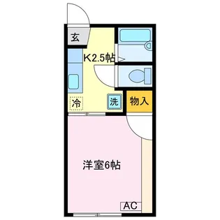 リバティ幸田【1階】の間取り