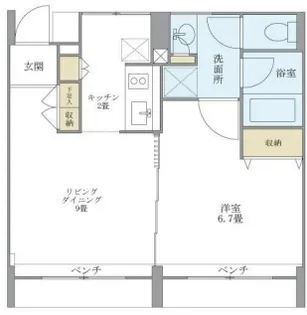 KDXレジデンス自由が丘【3階】の間取り