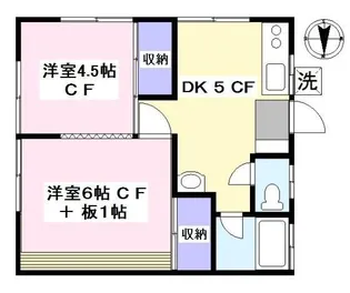 西池袋ハイツ【1階】の間取り
