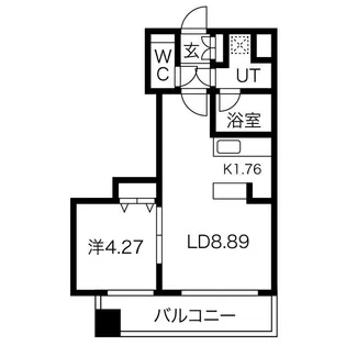 レガーロ美術館通【4階】の間取り