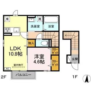 ハニーハイム【2階】の間取り