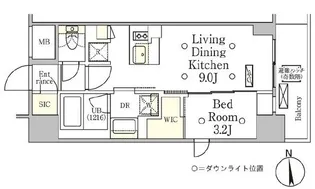 TERRACE OKACHIMACHI 【テラス御徒町】【10階】の間取り