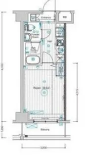 1Kの間取り画像
