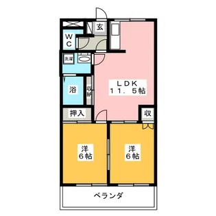 シャングリラ【3階】の間取り