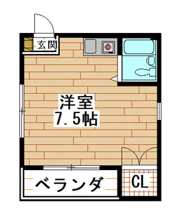 スカイハイム小若江【3階】の間取り