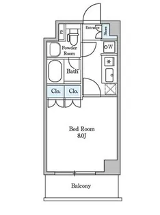 東京都港区麻布狸穴町【マンション】の間取り