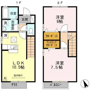 グロワール 1番館の間取り