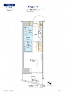 プラウドフラット渋谷笹塚【7階】の間取り