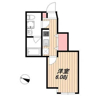 東京都中野区中野1【アパート】の間取り