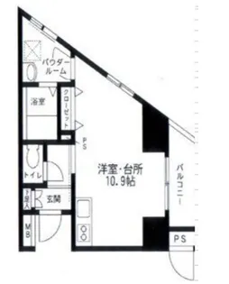 スカイプラザII【5階】の間取り