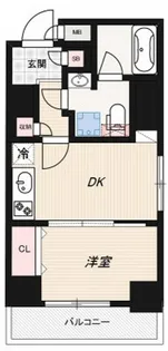 ジェノヴィア水天宮前IIスカイガーデン【1階】の間取り