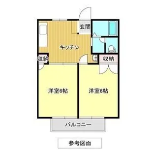 ノースヒルズミハラI【1階】の間取り