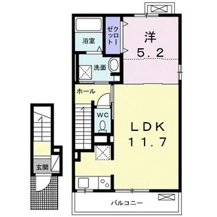 ソレイユ泉【2階】の間取り