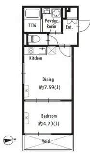 東京都新宿区大久保2【マンション】の間取り