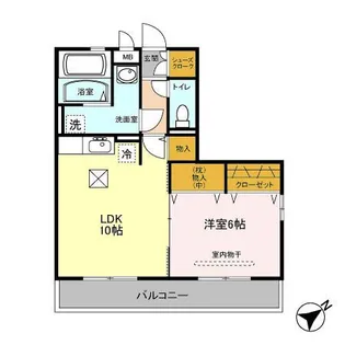 メゾンα5【2階】の間取り