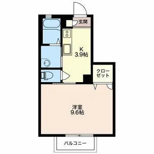 ディアス内川E【2階】の間取り